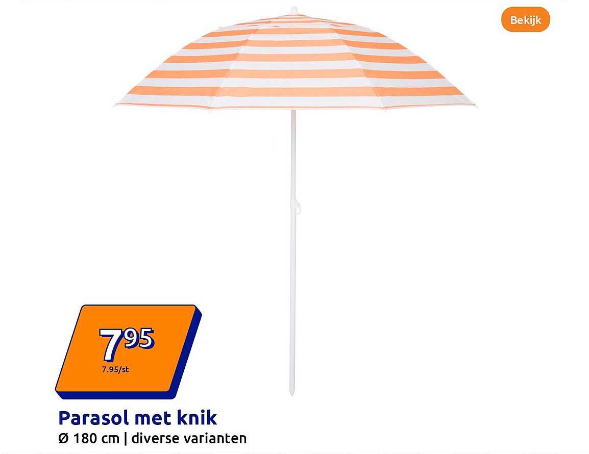 Parasol met knik