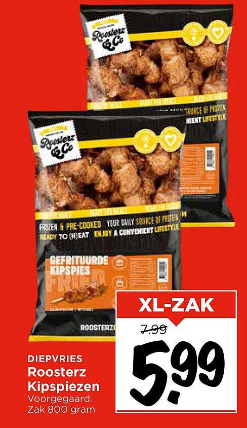 Roosterz Kipspiezen 800 gram