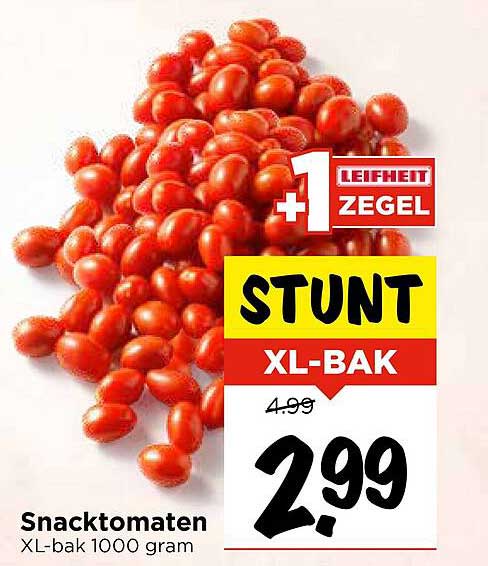 Snacktomaten XL-bak 1000 gram
