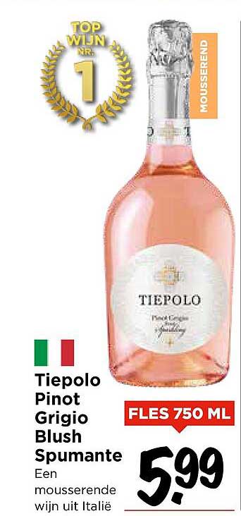 Tiepolo Pinot Grigio Blush Spumante