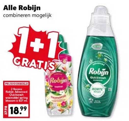 Alle Robijn combineren mogelijk 1+1 GRATIS