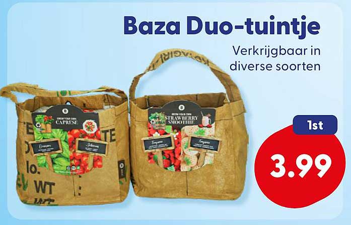 Baza Duo-tuintje Verkrijgbaar in diverse soorten