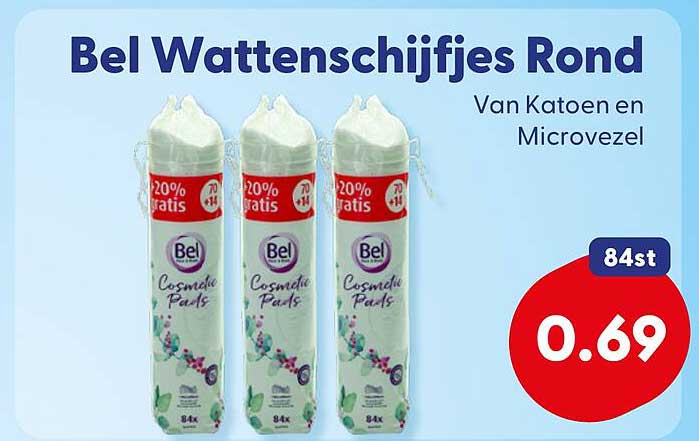 Bel Wattenschijfjes Rond Van Katoen en Microvezel