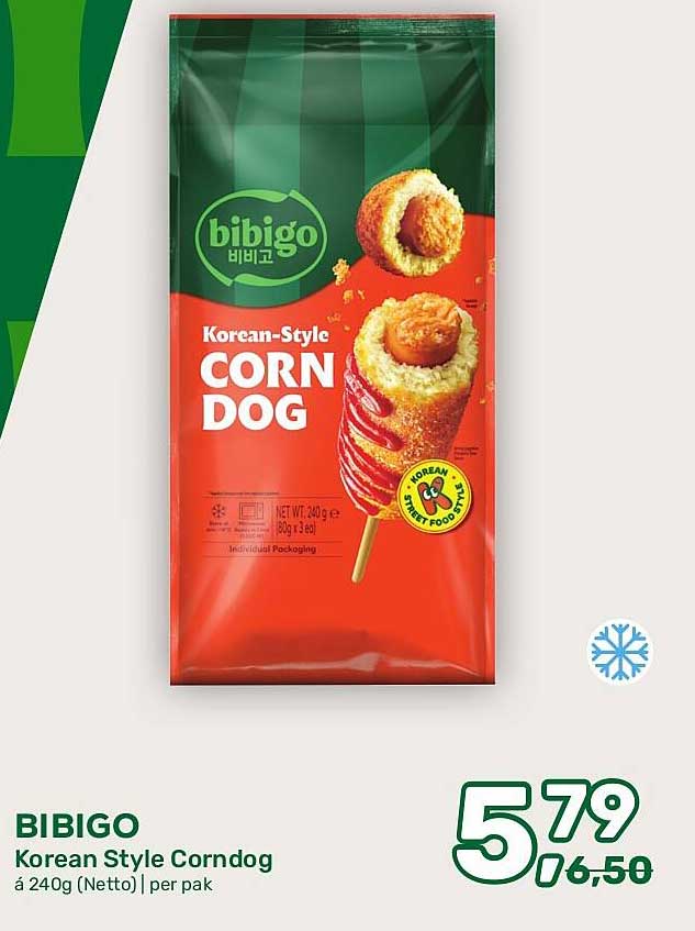 BIBIGO Korean Style Corndog à 240g (Netto) | per pak
