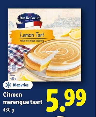 Citroen meringue taart