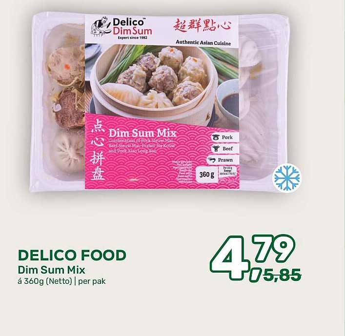 DELICO FOOD Dim Sum Mix á 360g (Netto) | per pak
