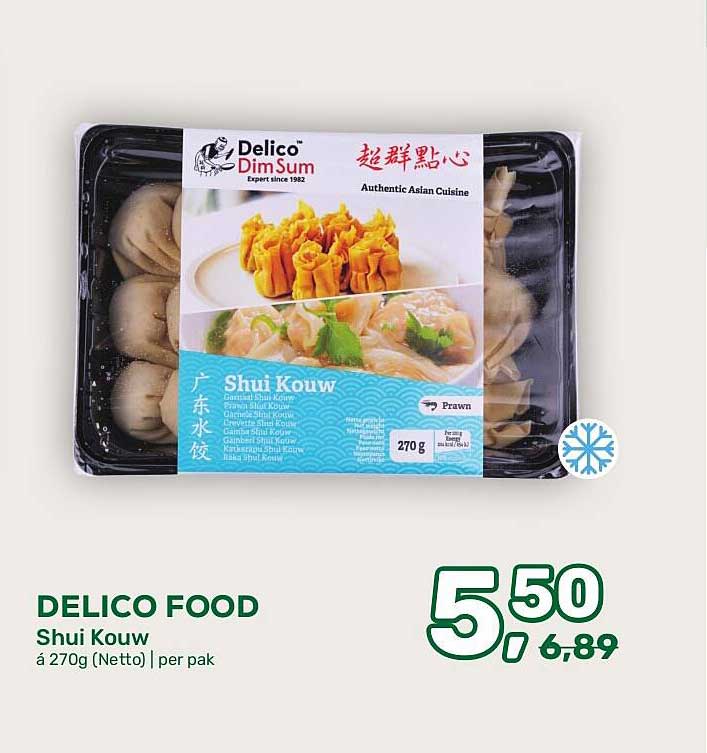 DELICO FOOD Shui Kouw á 270g (Netto) | per pak