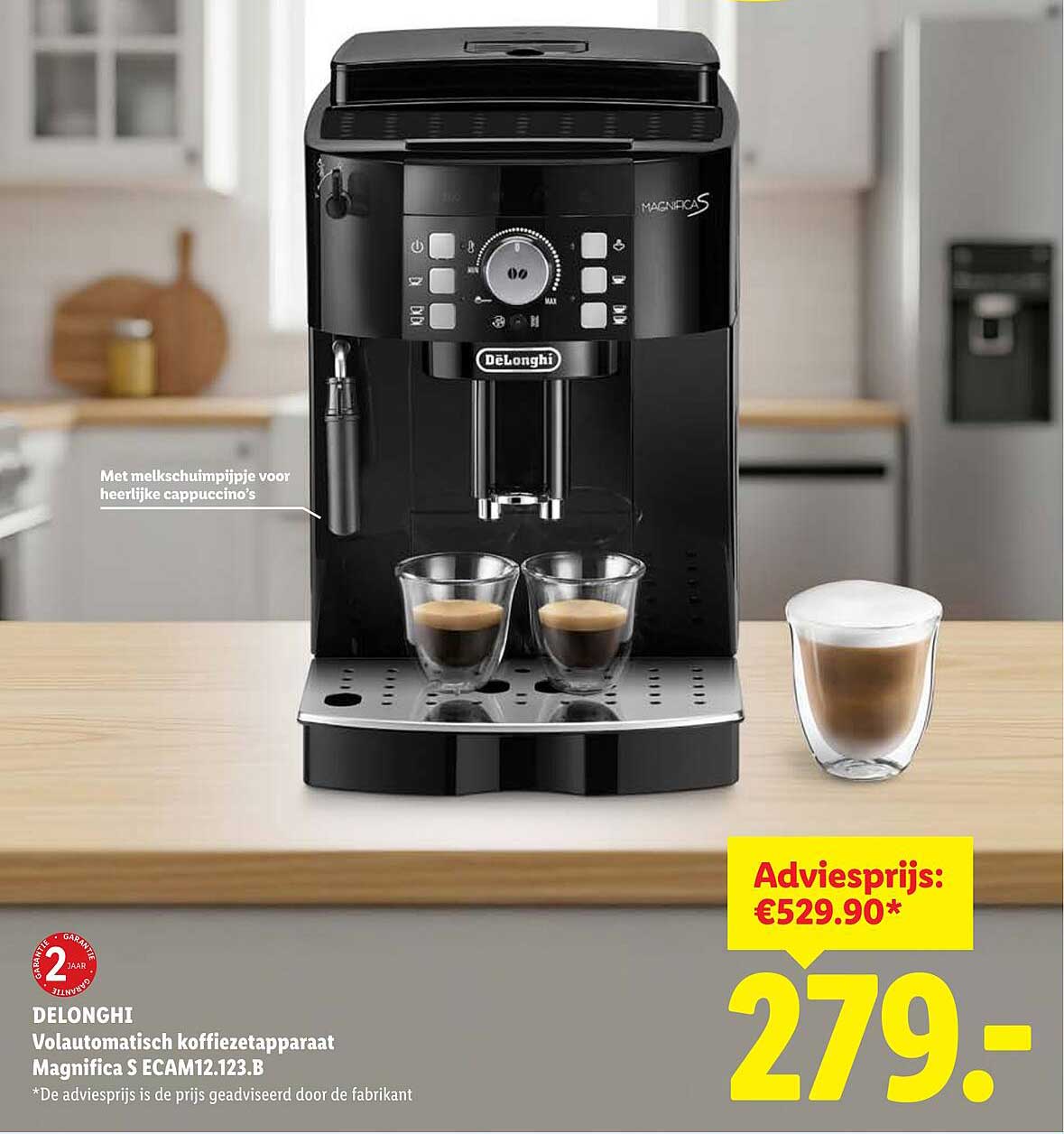DELONGHI Volautomatisch koffiezetapparaat Magnifica S ECAM12.123.B
