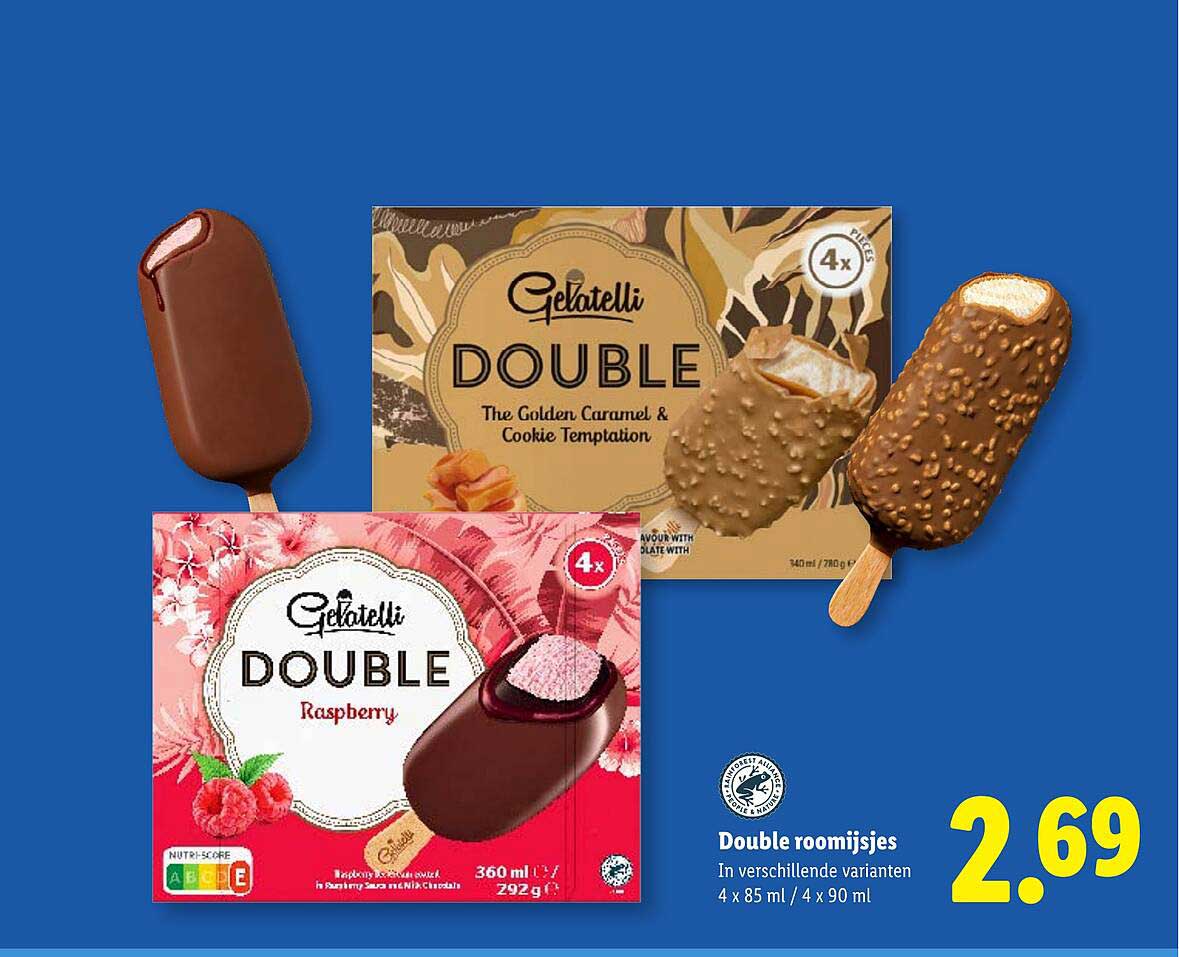 Double roomijsjes