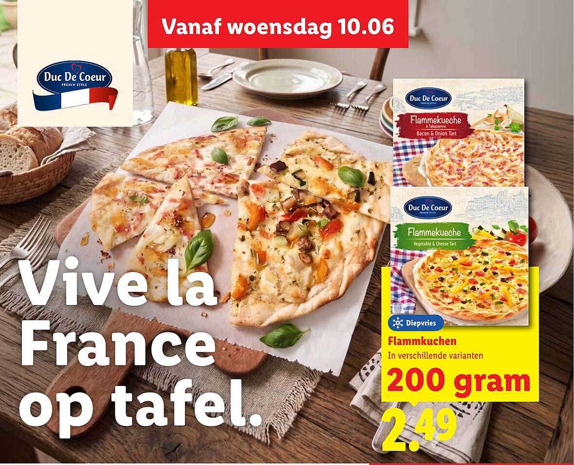 Flammkuchen In verschillende varianten 200 gram