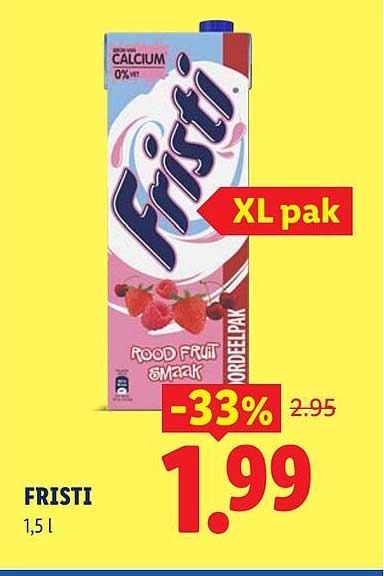 FRISTI XL pak Rood fruit smaak -33%