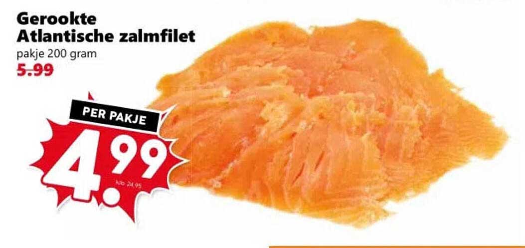 Gerookte Atlantische zalmfilet