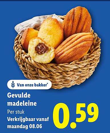 Gevulde madeleine