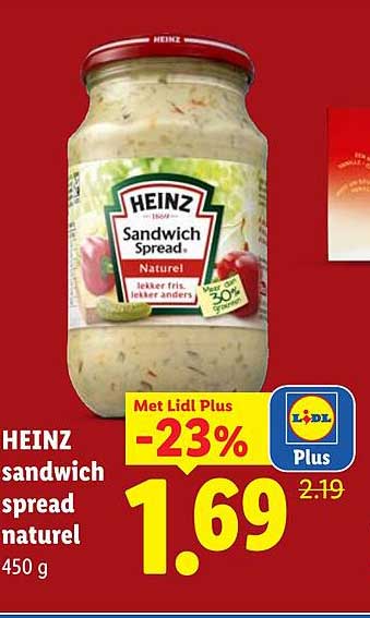 HEINZ sandwich spread naturel