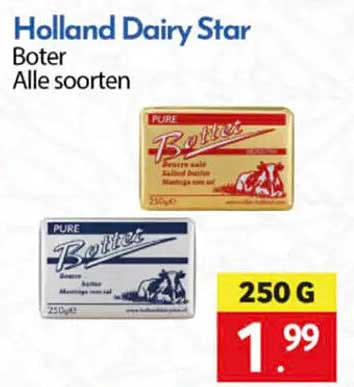 Holland Dairy Star Boter Alle soorten