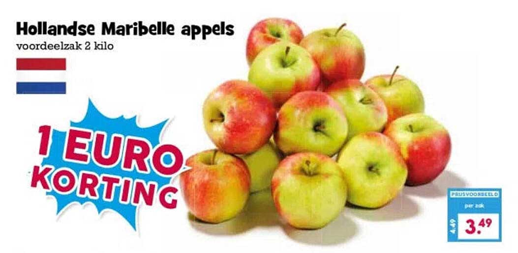 Hollandse Maribelle appels voordeelzak 2 kilo 1 EURO KORTING