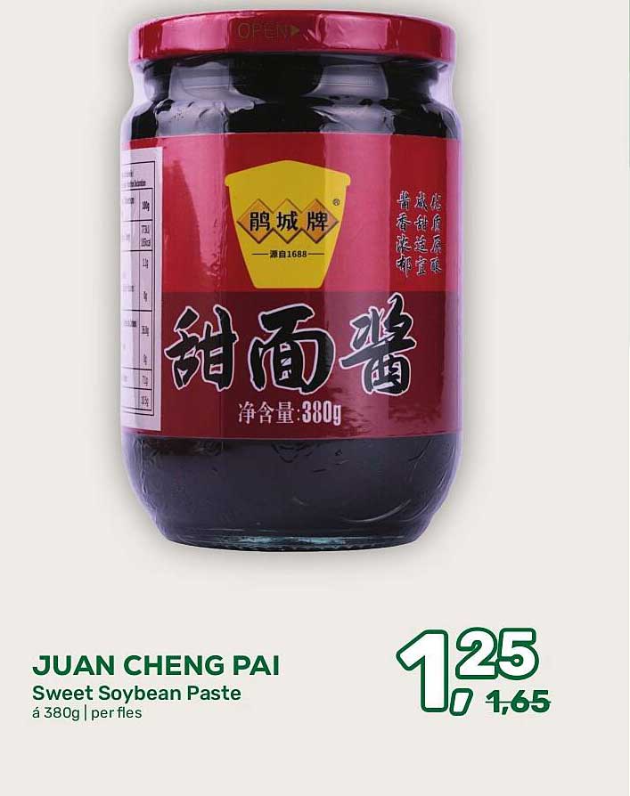 JUAN CHENG PAI Sweet Soybean Paste á 380g | per fles