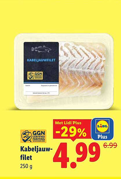 Kabeljauwfilet -29%