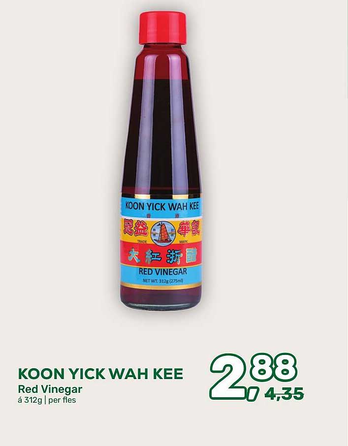 KOON YICK WAH KEE Red Vinegar á 312g | per fles