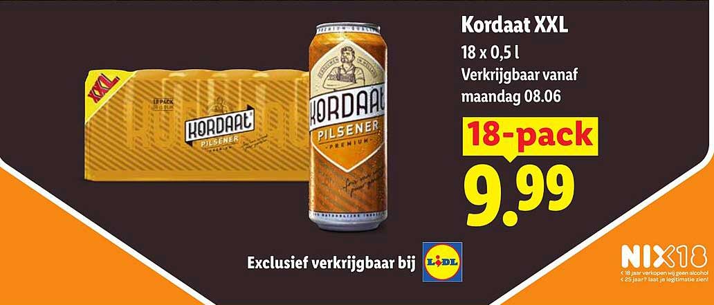Kordaat XXL 18 x 0,5 l 18-pack
