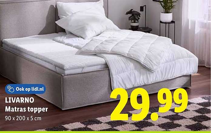 LIVARNO Matras topper 90 x 200 x 5 cm