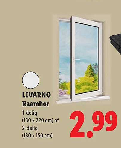 LIVARNO Raamhor 1-delig (130 x 220 cm) of 2-delig (130 x 150 cm)