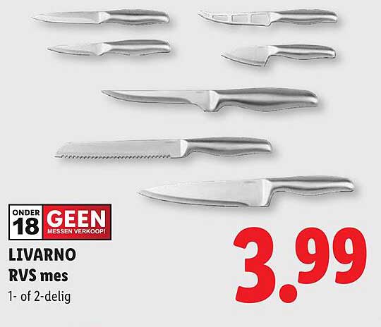 LIVARNO RVS mes 1- of 2-delig