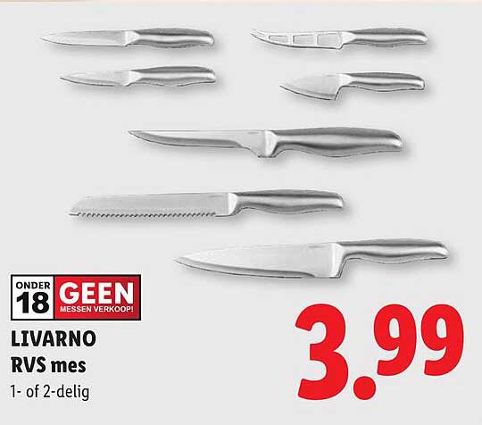 LIVARNO RVS mes 1- of 2-delig