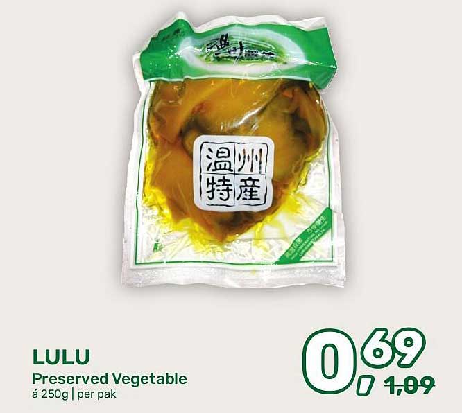 LULU Preserved Vegetable á 250g | per pak