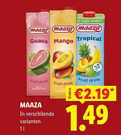 MAAZA In verschillende varianten 1 l