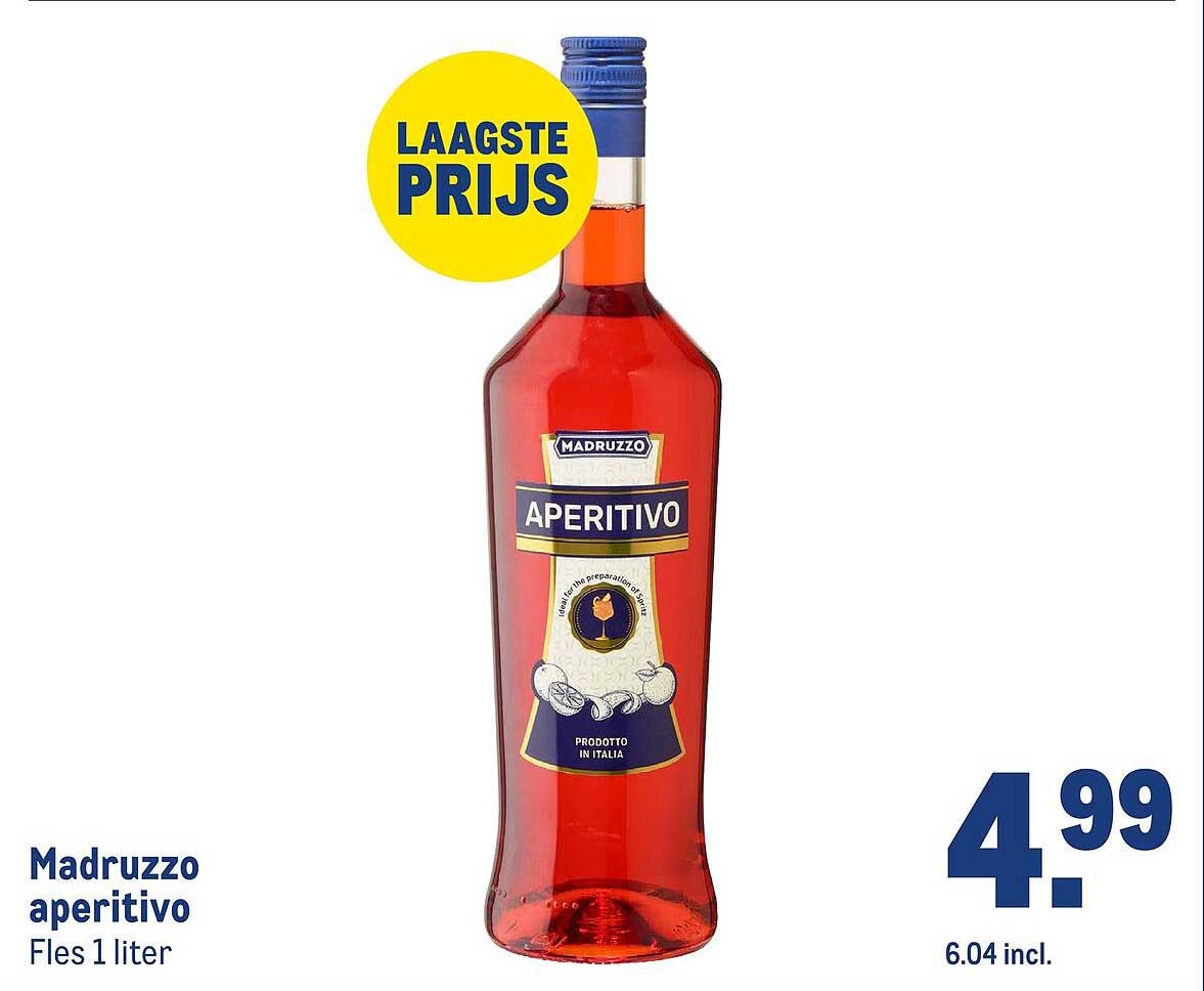 Madruzzo aperitivo Fles 1 liter
