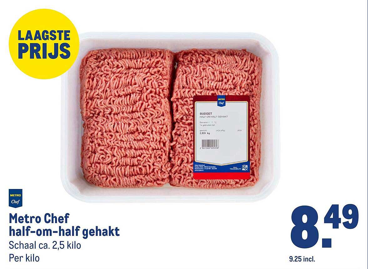 Metro Chef half-om-half gehakt