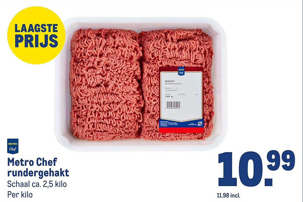 Metro Chef rundergehakt