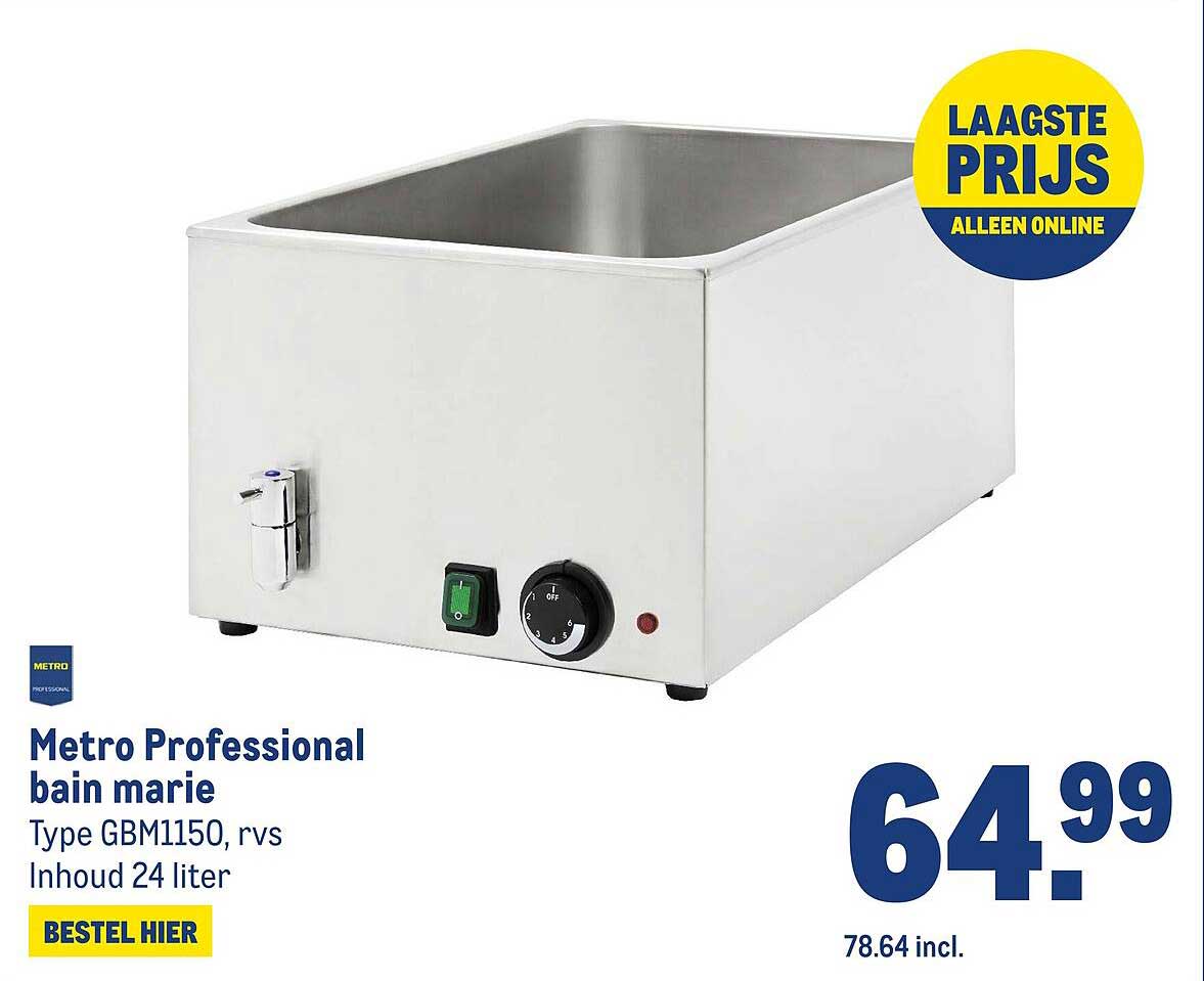 Metro Professional bain marie