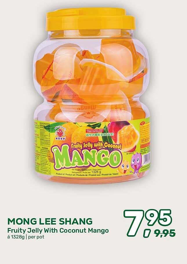 MONG LEE SHANG Fruity Jelly With Coconut Mango á 1328g | per pot