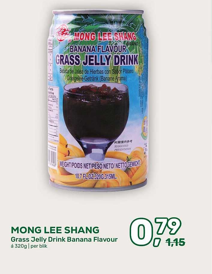 MONG LEE SHANG Grass Jelly Drink Banana Flavour
