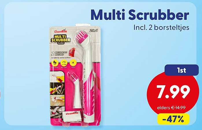 Multi Scrubber Incl. 2 borsteljtjes