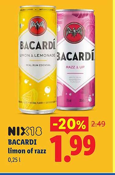 NIX18 BACARDI limon of razz
