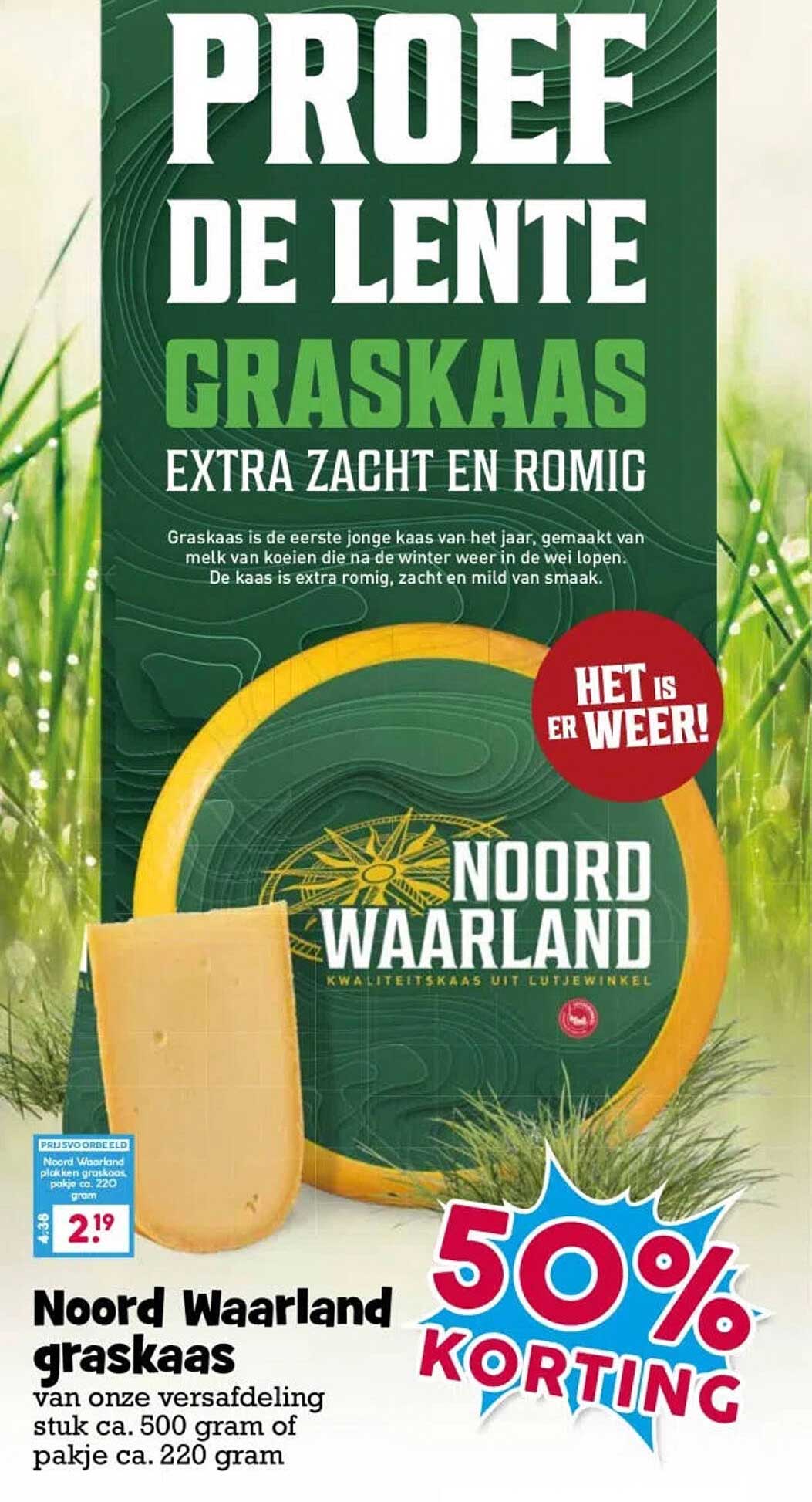 Noord Waarland graskaas 50% KORTING