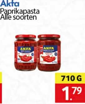 Paprikapasta Alle soorten