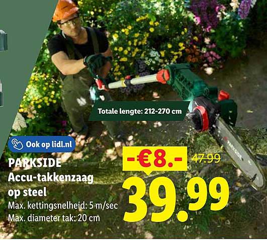 PARKSIDE Accu-takkenzaag op steel