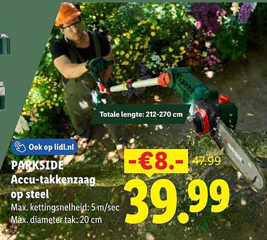 PARKSIDE Accu-takkenzaag op steel