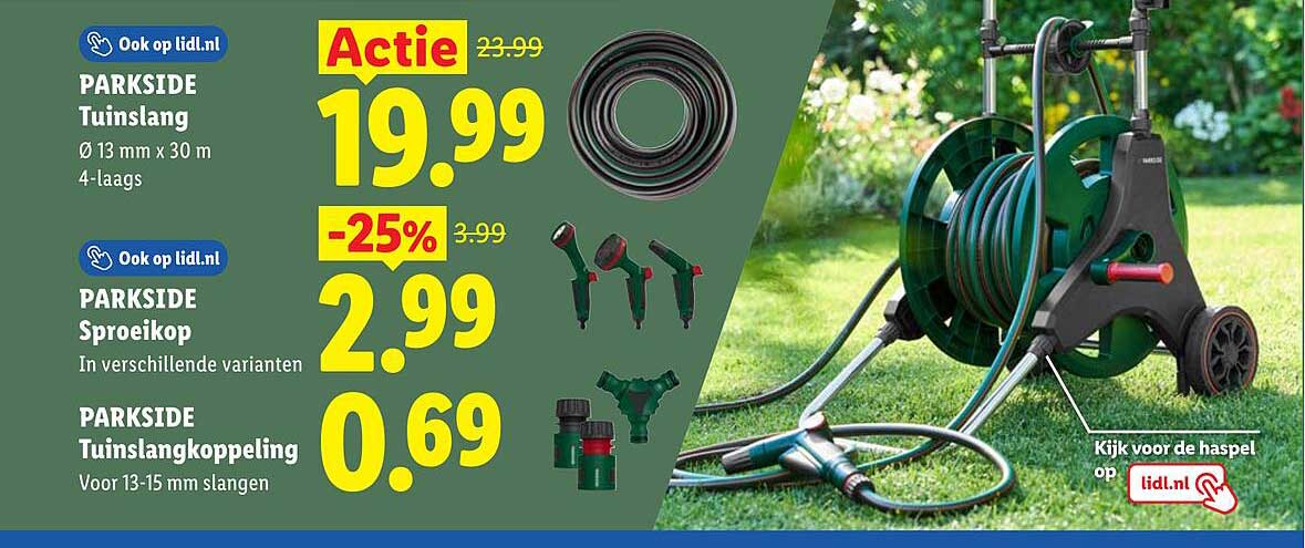 PARKSIDE Tuinslang Ø 13 mm x 30 m 4-laags