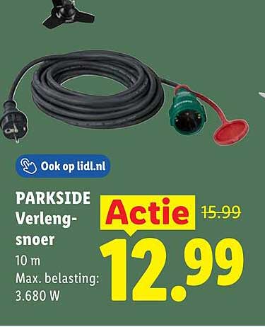 PARKSIDE Verlengsnoer 10 m Actie