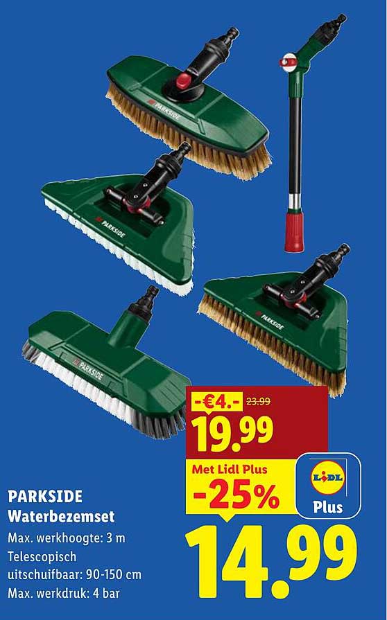 PARKSIDE Waterbezemset
