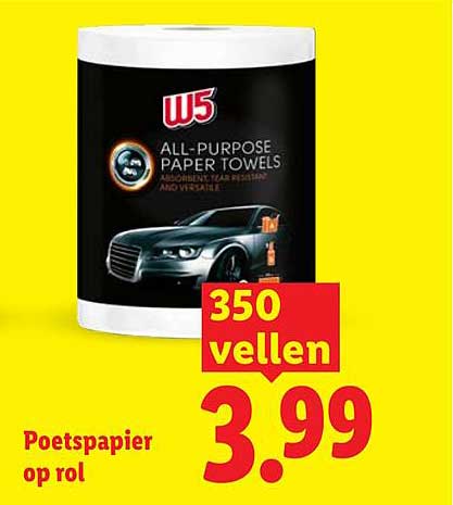 Poetspapier op rol 350 vellen