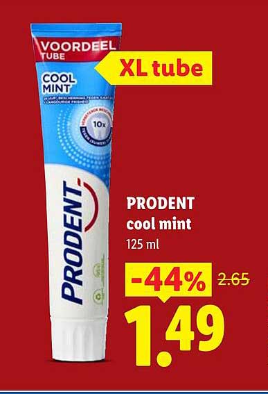 PRODENT cool mint 125 ml XL tube