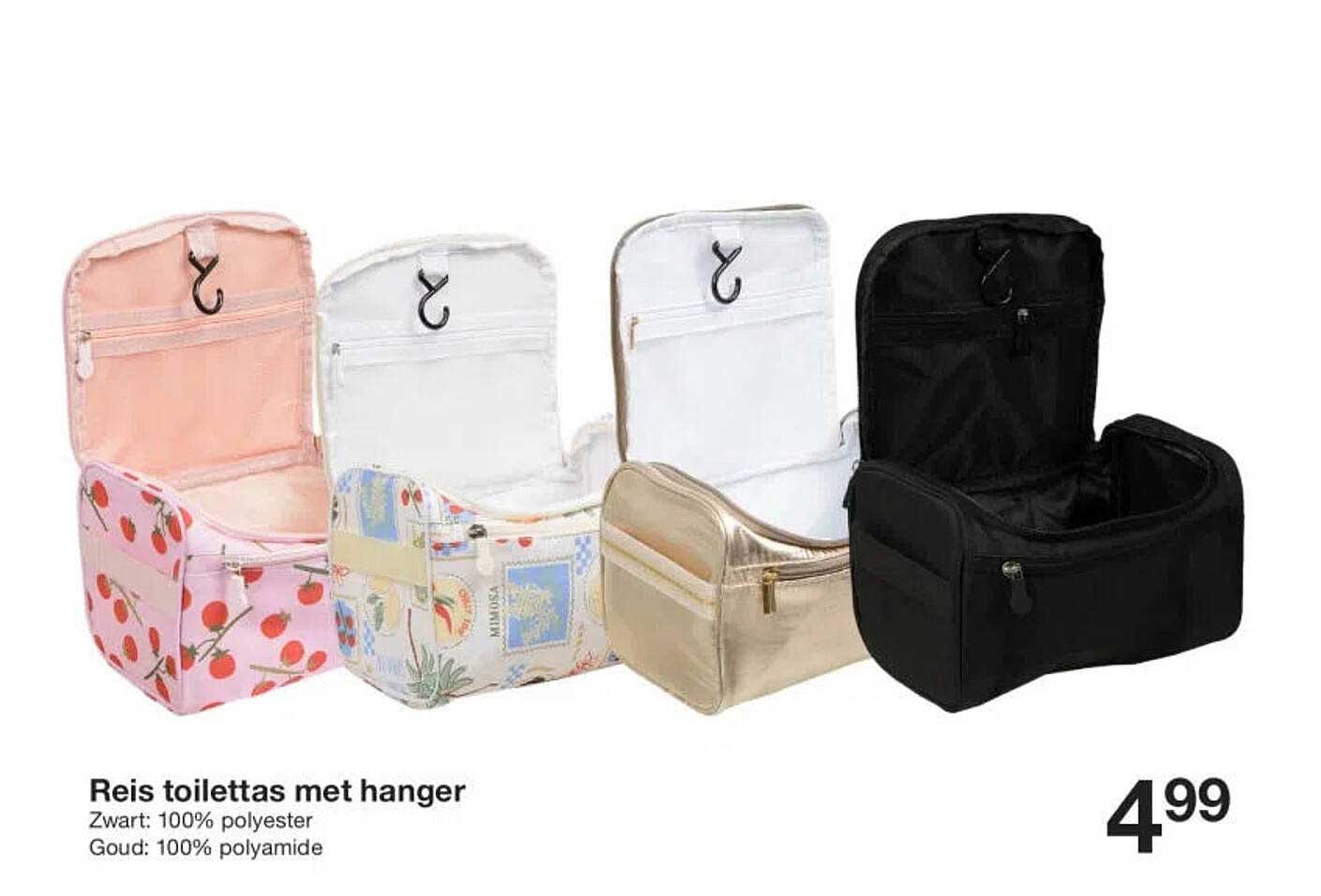 Reis toilettas met hanger