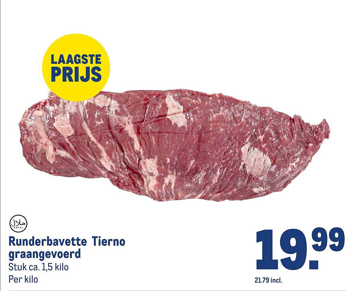 Runderbavette Tierno graangevoerd