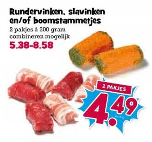 Rundervinken, slavinken en/of boomstammetjes